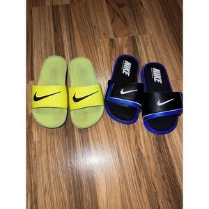 Nike Slides Sandals Boys Kids 13c 13‎ Lot Of 2